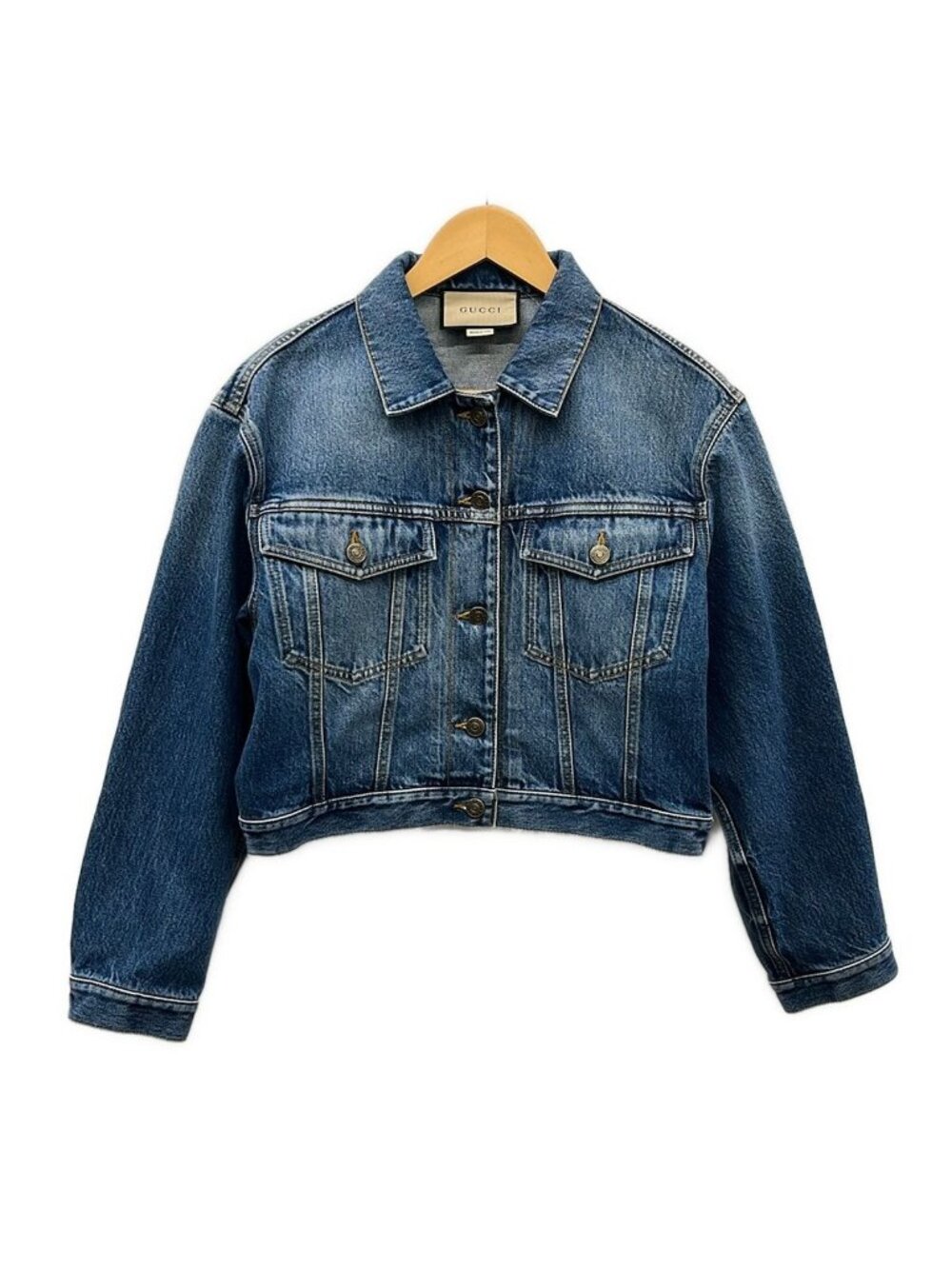Gucci Jean 36 S Blue Long Sleeve Bear Spring Autumn Jacket